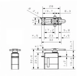 KST MS320 V2 Servo - 6.2Kg.cm 0.08s 20.8g 12mm -RC Models Store kst ms320 v2 servo 6 2kg cm 0 08s 20 8g 12mm 60