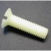 M3x8 Mm Countersunk Slot End Nylon Screws (5) -RC Models Store m3x8 mm countersunk slot end nylon screws 5