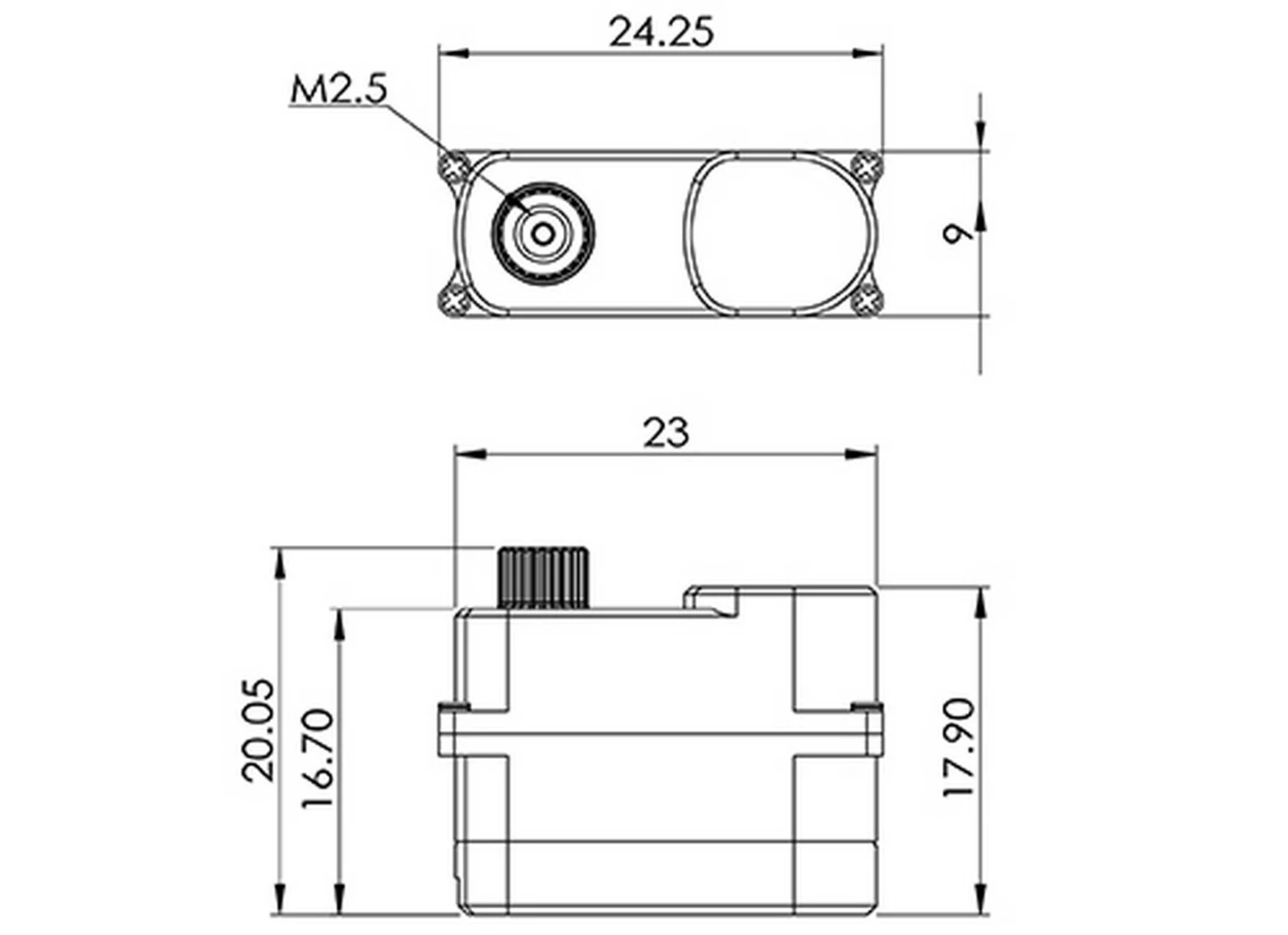 MKS DS75K-N Servo - 2.4Kg.cm 0.13s 7.4g 9mm 4 MKS DS75K-N Servo - 2.4Kg.cm 0.13s 7.4g 9mm - Image 2