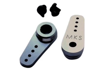 MKS Long Metal Servo Output Arms (2) 3 MKS Long Metal Servo Output Arms (2)