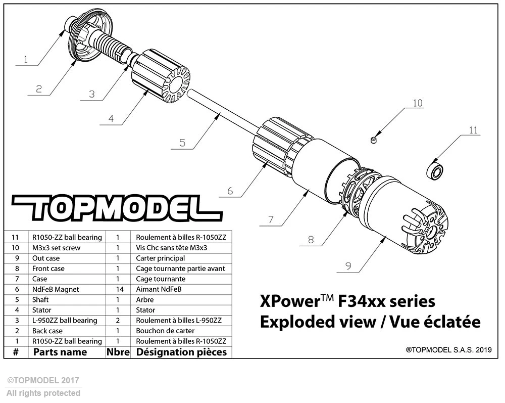 XPower F3426/7 Storm 1250 RPM/V 142g Cased Outrunner 11 XPower F3426/7 Storm 1250 RPM/V 142g Cased Outrunner - Image 9